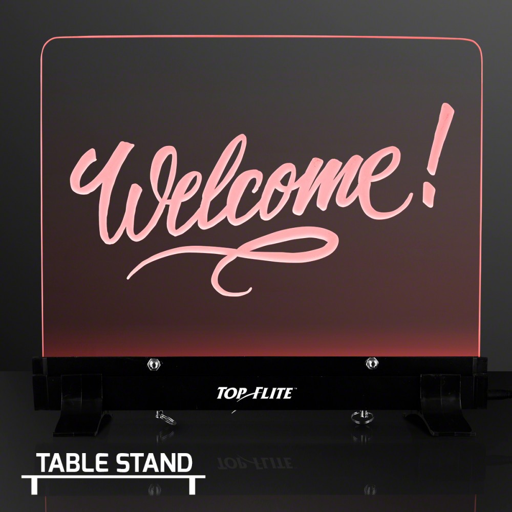 Logo Branded LED Lighting Write-On Board Sign Logo Branded LED Lighting Write-On Board Sign