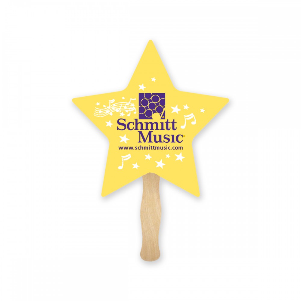 Custom Lightweight Star Shape Hand Fan Custom Lightweight Star Shape Hand Fan