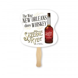 Full Color Hourglass Shape Sandwich Fan with Logo  Full Color Hourglass Shape Sandwich Fan with Logo