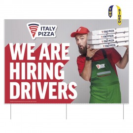 Promotional Corrugated Plastic Sign Kit | 32" x 48" | 2 Sides | Full Color | Bleed