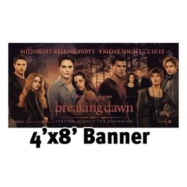 Full Color Banner 4'x8' - Vinyl with Logo  Full Color Banner 4