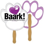 Logo Branded Paw Fast Hand Fan (2 Sides) 1 Day