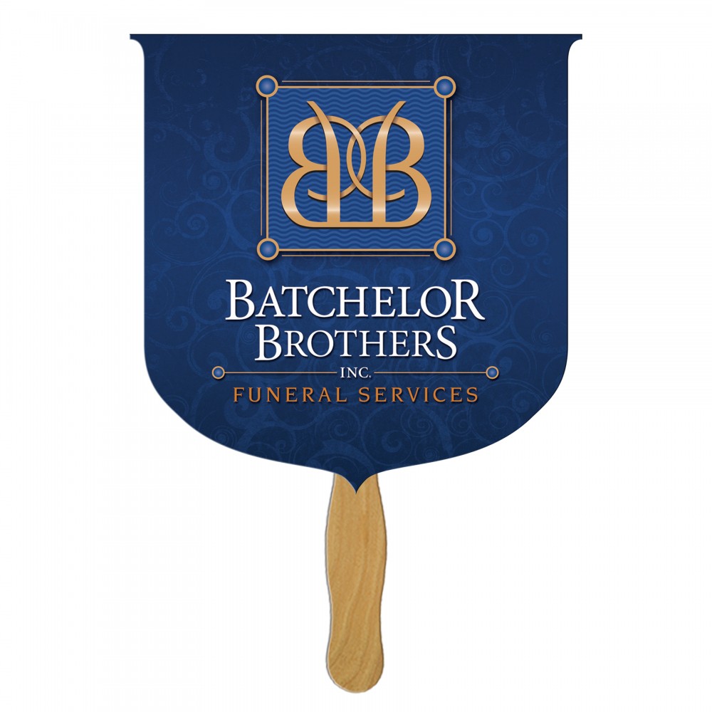 Logo Branded Coat of Arms Fast Hand Fan (1 Side) 1 Day Logo Branded Coat of Arms Fast Hand Fan (1 Side) 1 Day