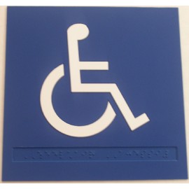 6" x 6" - Customizable ADA Slider Sign with Logo  6" x 6" - Customizable ADA Slider Sign with Logo