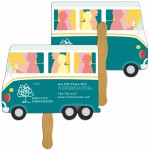 Parcel Truck Fast Hand Fan (2 Sides) 1 Day Custom Imprinted