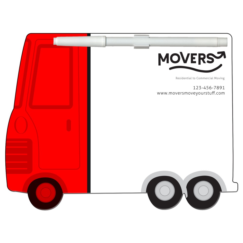 Parcel Truck Offset Printed Memo Board with Logo