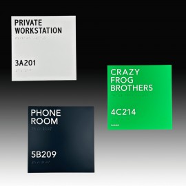 Acrylic ADA Compliant Signs with Logo