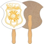 Custom Imprinted Badge Recycled Hand Fan