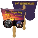 Custom Printed Covered Wagon Fast Hand Fan (2 Sides) 1 Day