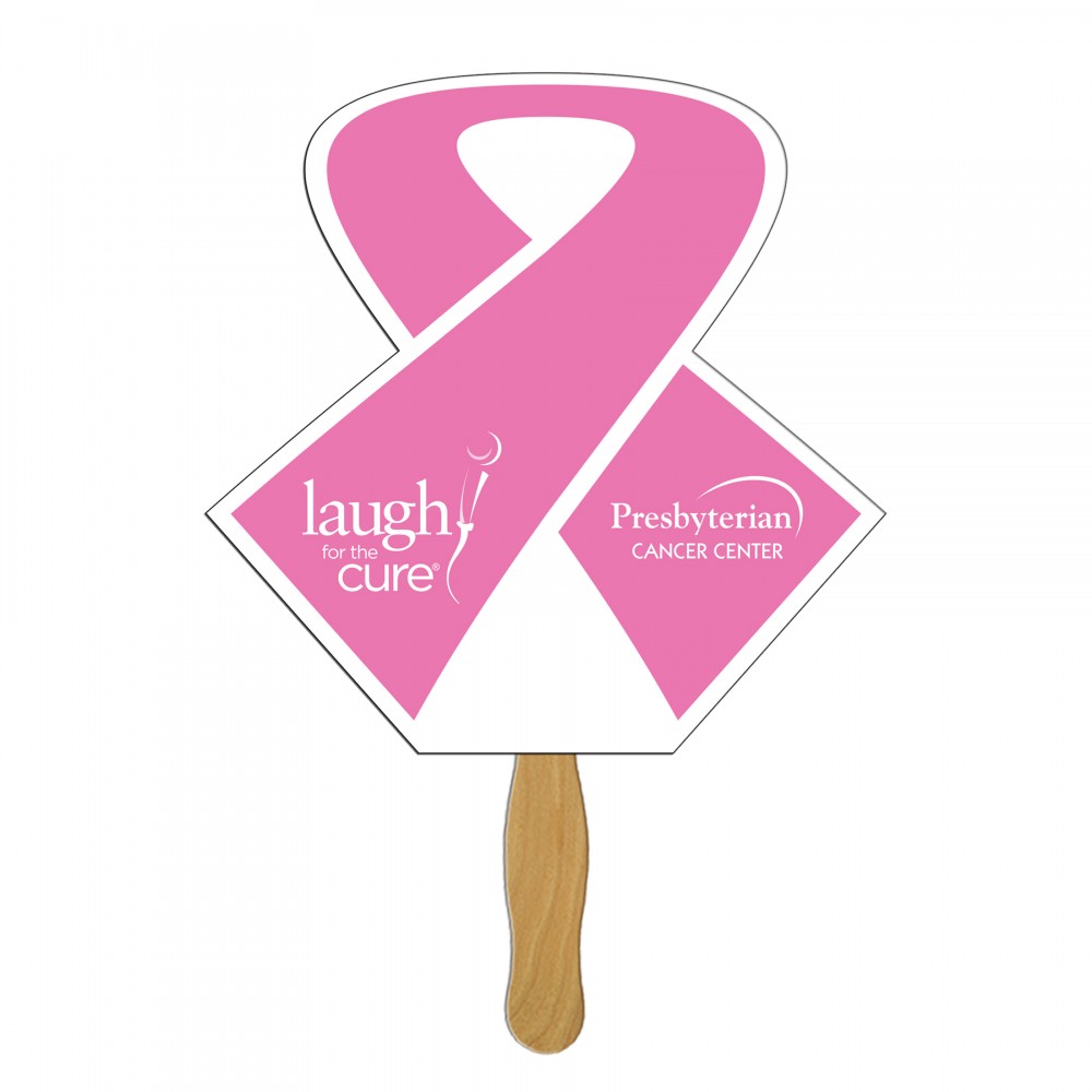 Logo Branded Open Ribbon Fast Hand Fan (1 Side) 1 Day Logo Branded Open Ribbon Fast Hand Fan (1 Side) 1 Day