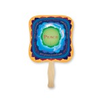 Personalized Palm Lightweight Full Color Two Sided Single Paper Hand Fan