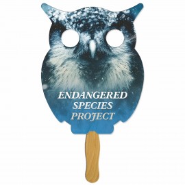 Owl Hand Fan with Logo