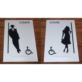 Personalized 6" x 8" - Customizable Acrylic ADA Compliant Signs - Restroom  Personalized 6" x 8" - Customizable Acrylic ADA Compliant Signs - Restroom