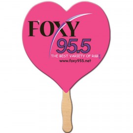 Custom Heart Hand Fan  Custom Heart Hand Fan