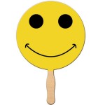 Smiley Face Hand Fan with Logo