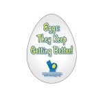 Egg Hand Fan Without Stick with Logo