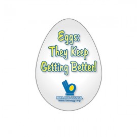 Egg Hand Fan Without Stick with Logo