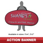 Action Banner (3ft x 7ft) with Logo