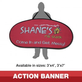 Action Banner (3ft x 7ft) with Logo  Action Banner (3ft x 7ft) with Logo