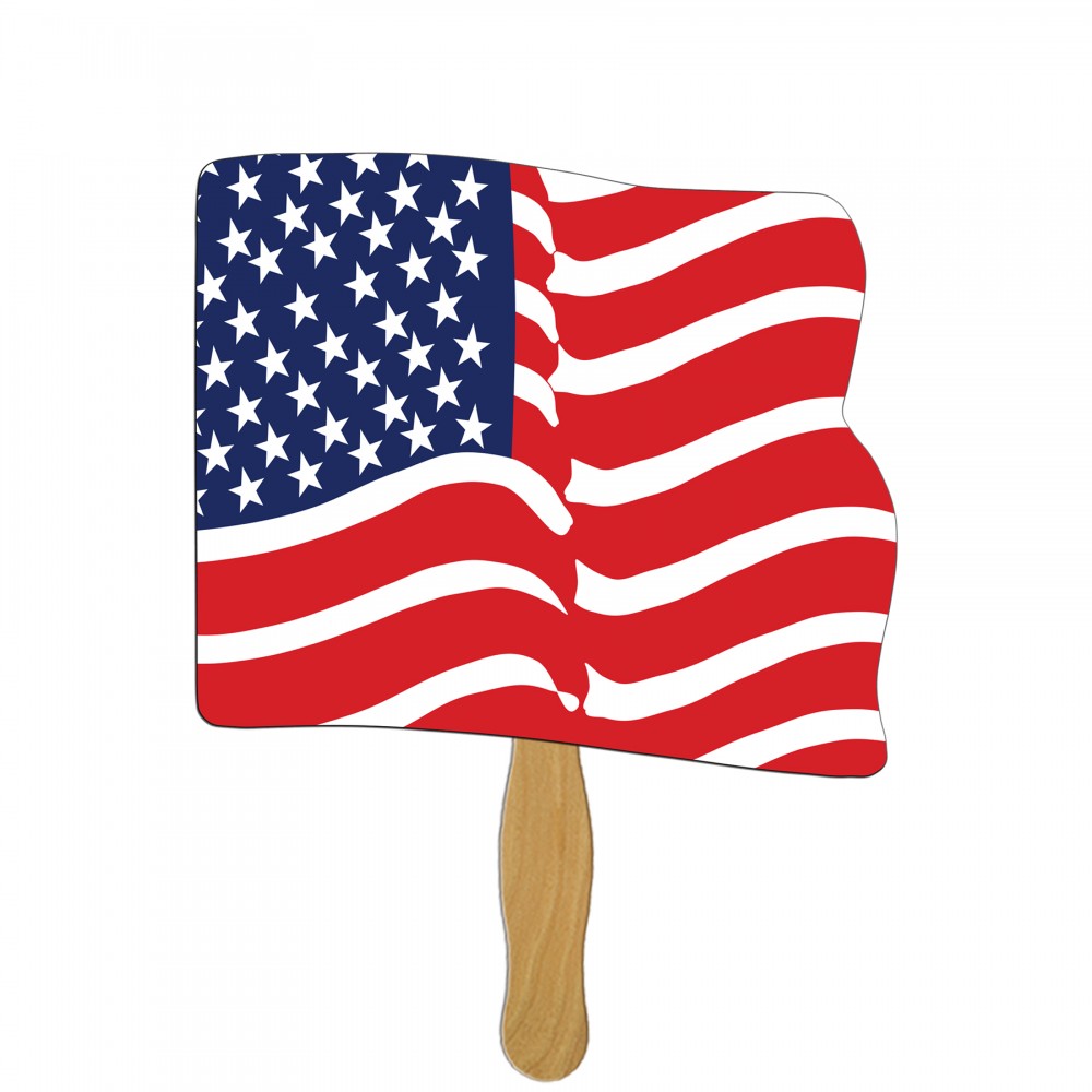 Flag Fast Hand Fan (1 Side) 1 Day Custom Printed Flag Fast Hand Fan (1 Side) 1 Day Custom Printed