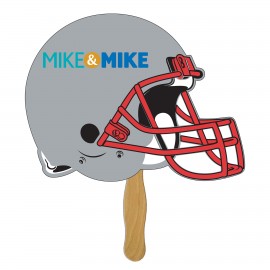 Custom Football Helmet Hand Fan Full Color (1 Side)  Custom Football Helmet Hand Fan Full Color (1 Side)