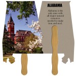 Alabama State Recycled Hand Fan with Logo