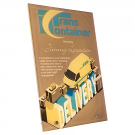 Promotional 7" x 10" Glass Standing Sign  Promotional 7" x 10" Glass Standing Sign