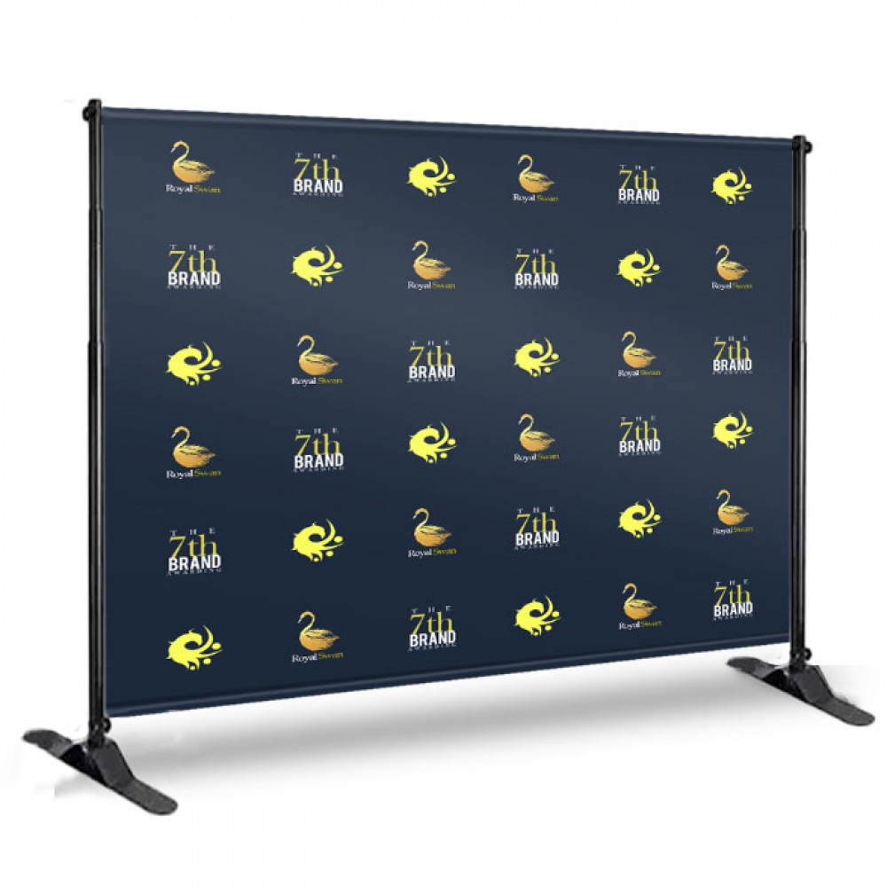 Personalized 10ft Step & Repeat Backdrop - Wrinkle Free Fabric