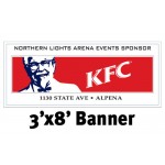 Full Color Banner 3'x8' - Vinyl with Logo