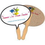 Thought Bubble Recycled Hand Fan Custom Imprinted