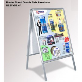 Aluminum A-Frame Sidewalk Sign (23.5"x33.4") with Logo