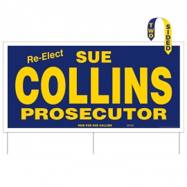 Corrugated Plastic Sign Kit | 24" x 48" | 2 Sides with Logo