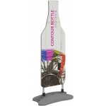Contour Single-Sided Outdoor Sign Bottle w/Fillable Base with Logo