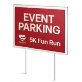 Logo Branded Economy Corrugated Sign w/2 Colors 1 Sides (24"x18")