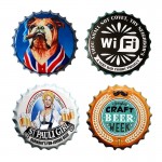 Various Beer Bottle Cap Tin Metal Sign For Wall Decoration with Logo