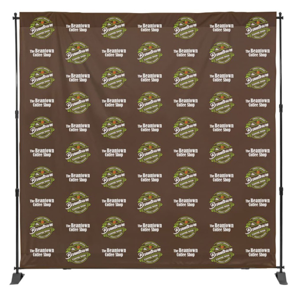 8ft X 8ft Step & Repeat Fabric Banner with Logo 8ft X 8ft Step & Repeat Fabric Banner with Logo