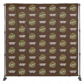 8ft X 8ft Step & Repeat Fabric Banner with Logo
