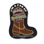 Personalized Cowboy Boot Shape Paper Hand Fan W/out Stick
