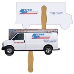 Moving Truck Fast Hand Fan (2 Sides) 1 Day Custom Printed