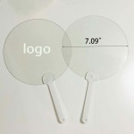 Custom Round Plastic Hand Fan