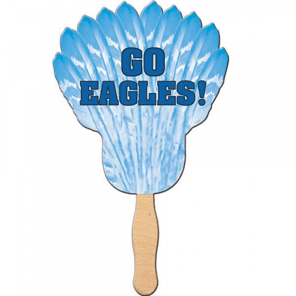 Feather Hand Fan with Logo