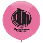 Custom Imprinted 17" Crystal/Fun Color Outdoor Display Latex Balloon