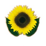 Sunflower Hand Fan Without Stick with Logo