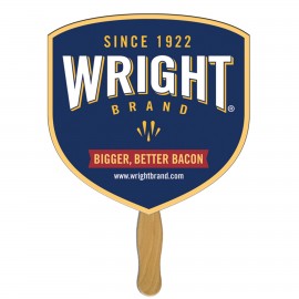 Custom Shield Hand Fan  Custom Shield Hand Fan