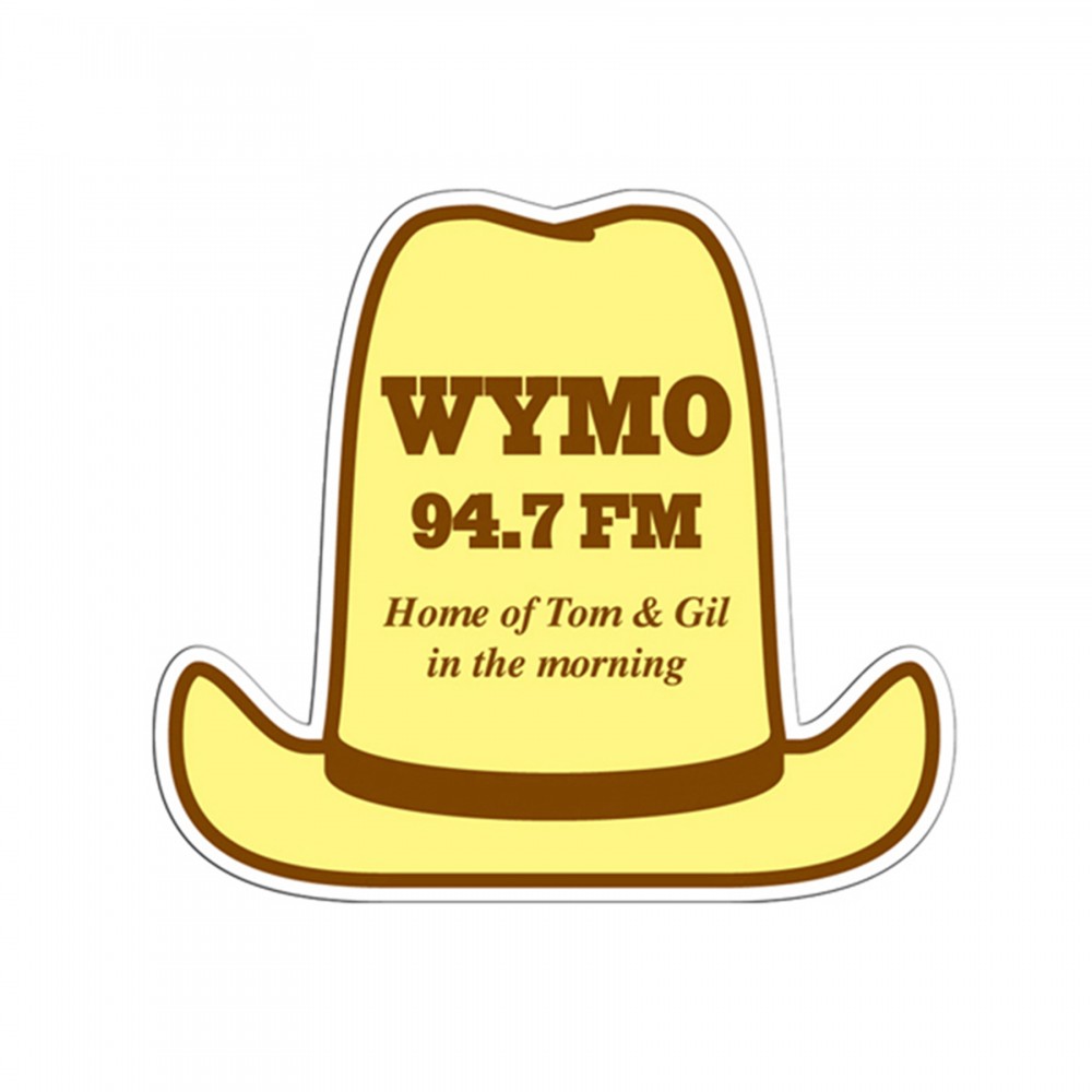 10 Gallon Hat Paper Window Sign (Approximately 8"x8") Logo Branded 10 Gallon Hat Paper Window Sign (Approximately 8"x8") Logo Branded