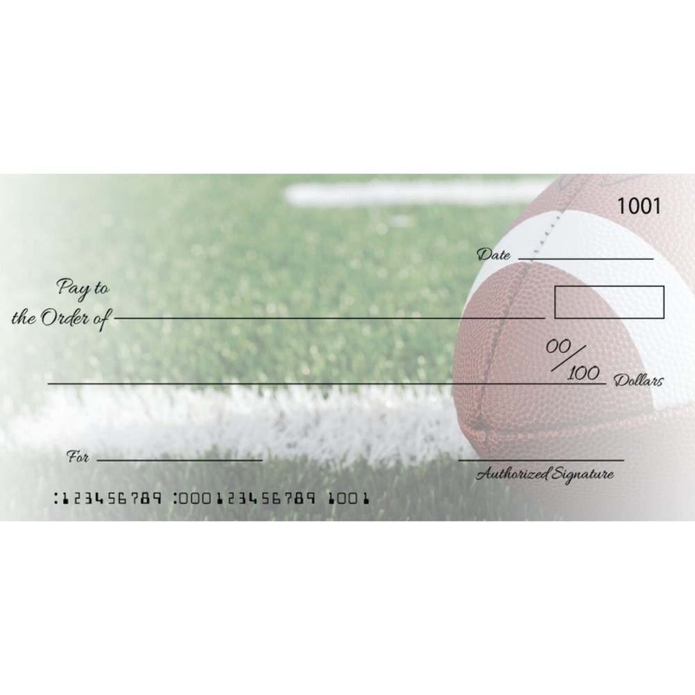 Customized Custom Football Big Checks