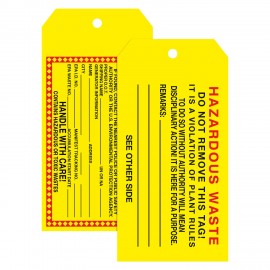Tear Resistant Tag | Rectangle w/Clipped Corners | 3" x 6" with Logo  Tear Resistant Tag | Rectangle w/Clipped Corners | 3" x 6" with Logo