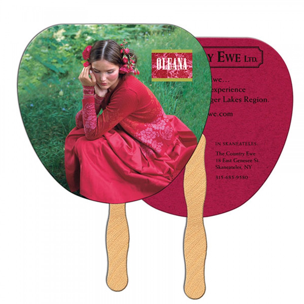 Custom Imprinted Palm Leaf Recycled Hand Fan Custom Imprinted Palm Leaf Recycled Hand Fan