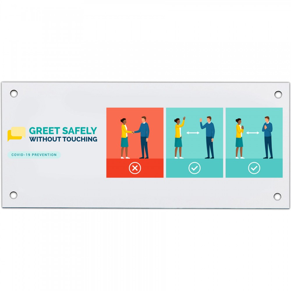 Customized Economy Plastic Signs: 50-75 sq. in.