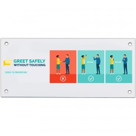 Custom Economy Plastic Signs: 50-75 sq. in.